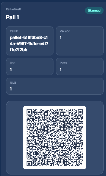 QR-verifierad lastning och